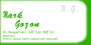 mark gozon business card